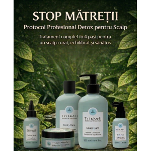 Tratament Profesional Antimătreață – Triskell Scalp Care Detox complet pentru un scalp curat, echilibrat și sănătos