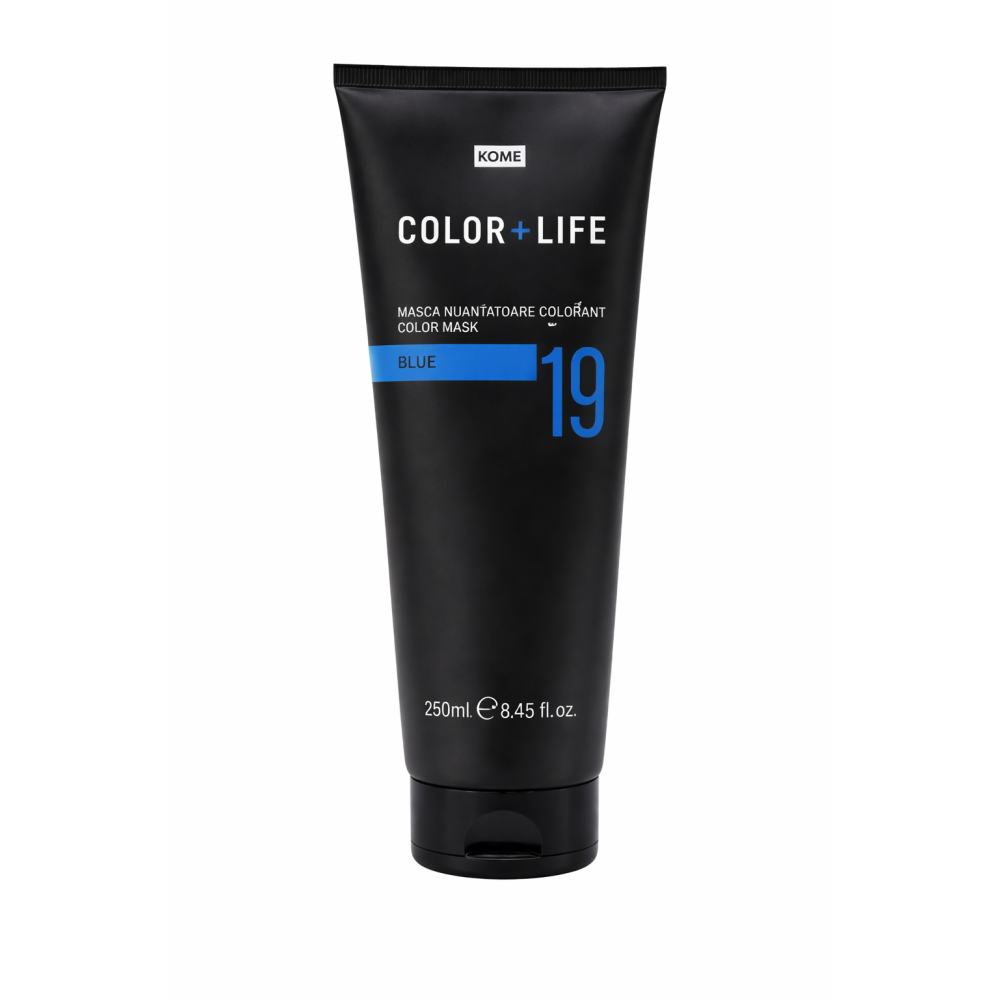Mască nuanțatoare Blue Color Life 250 ml – reflexe albastre intense, reîmprospătare culoare și îngrijire pentru păr colorat