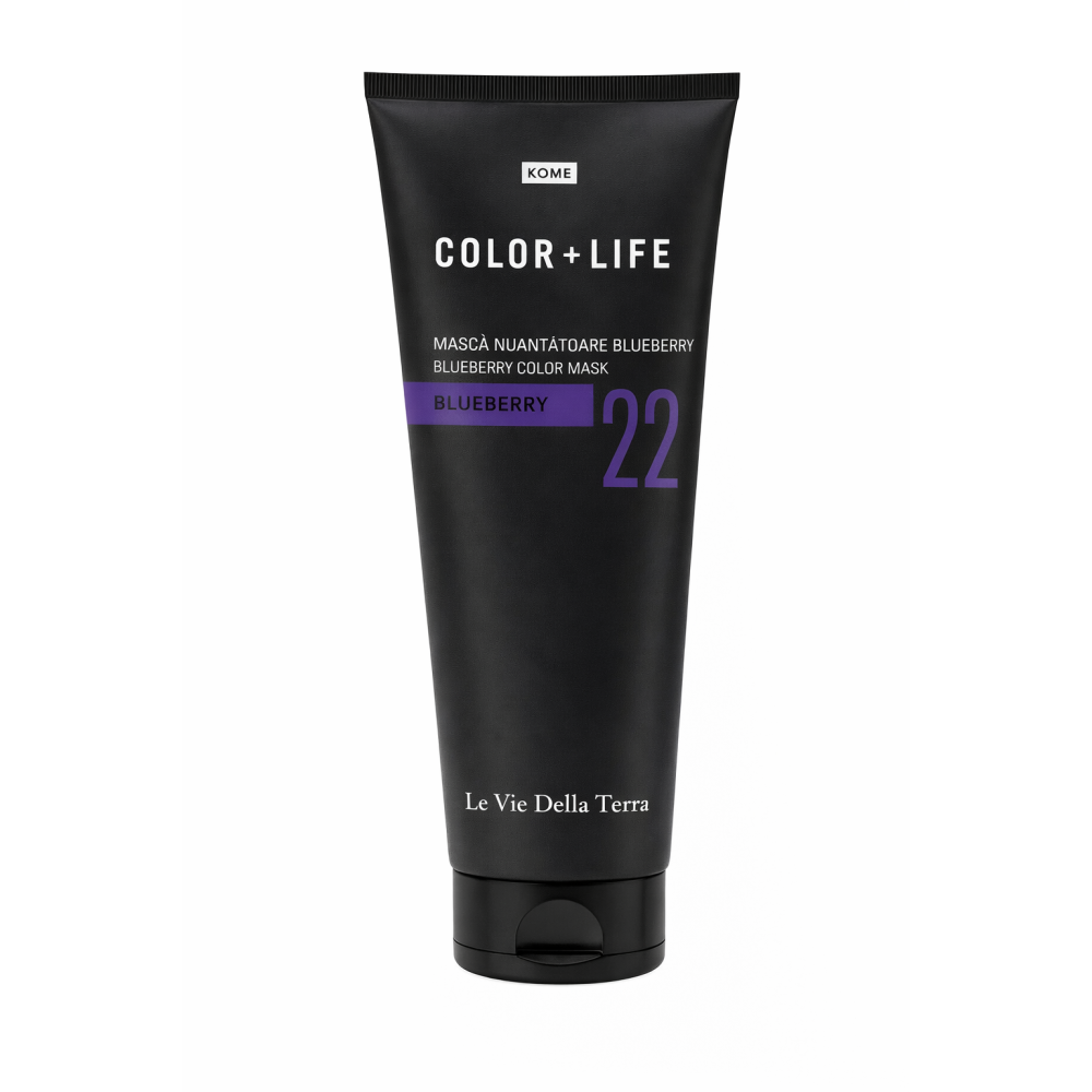 Mască nuanțatoare Blueberry Color Life 250 ml – reflexe violet-albăstrui, reîmprospătare culoare și îngrijire pentru păr colorat
