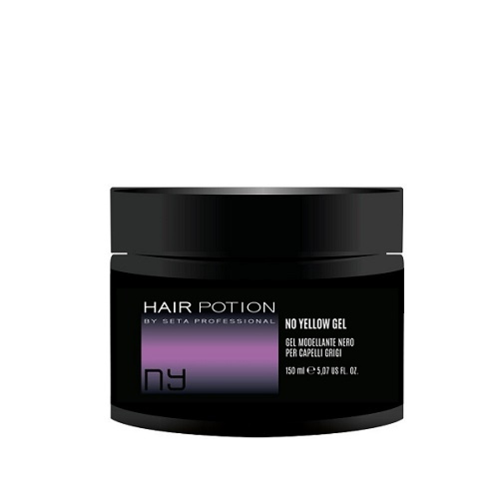 Hair Potion No Yellow Gel 150 ml – gel modelator negru pentru păr gri