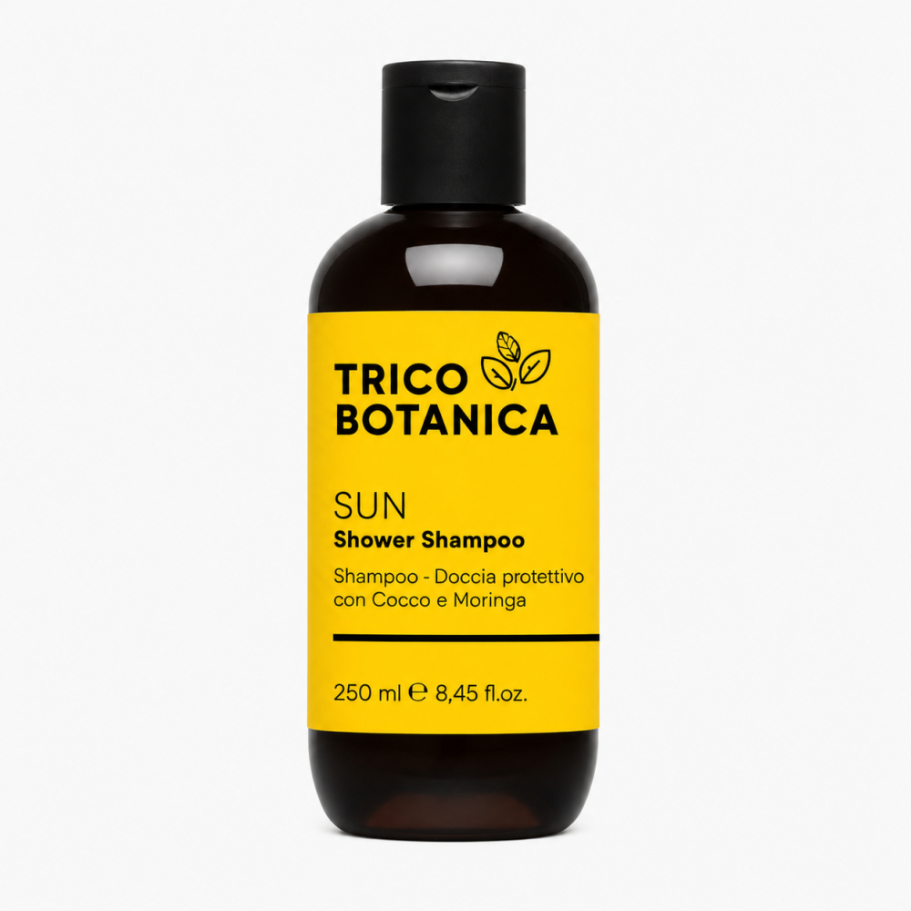 Sun Shower Shampoo TricoBotanica -  sampon-duș protector cu Cocos și Moringa 250ml