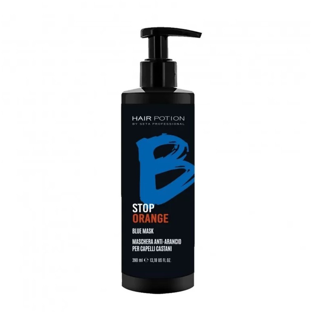 Mască Neutralizatoare Cu Pigment Albastru pentru Păr Șaten Mediu–Închis Taie Portocaliul – 390 m