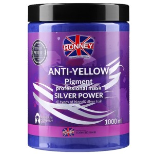 MASCA PROFESIONALA NO YELLOW SILVER POWER PENTRU PAR BLOND SI GRI 1000 ML