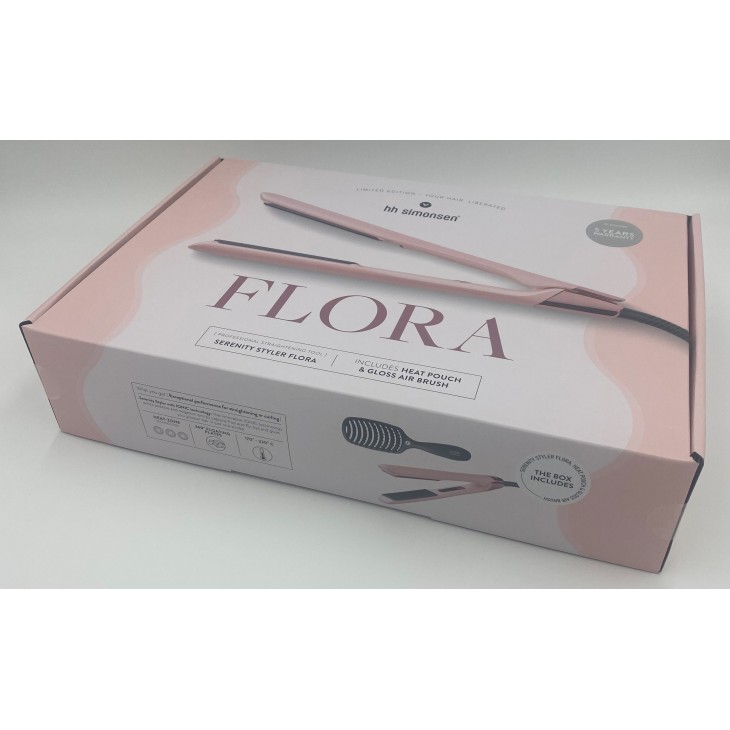 Placă de Îndreptat Părul HH Simonsen Serenity Styler Flora + Gloss Air Brush SS26