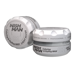 NISHMAN C1 - Ceară de păr colorată - Argintiu - 150 ml