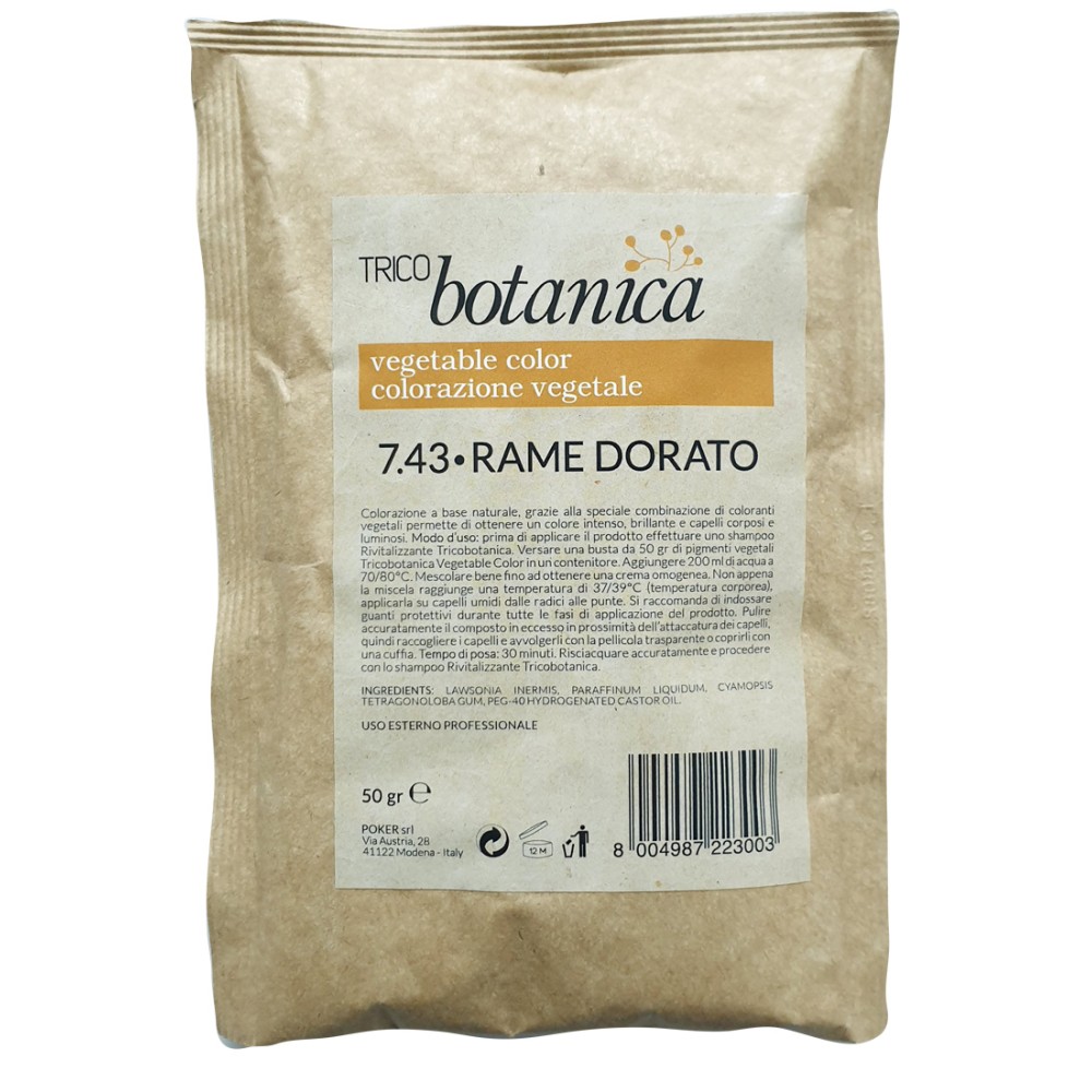 Vopsea Vegana Aramiu Tricobotanica 7.43 - 50gr